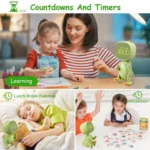 Cartoon Variety Dinosaur USB Charging LED Screen Timer Night Light Electronic Alarm Clock - Image 5