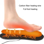 Strap Portable Men Women Cuttable Heating Insoles Washable Foot Warm EVA Electric Heated Shoes Pad - Image 5