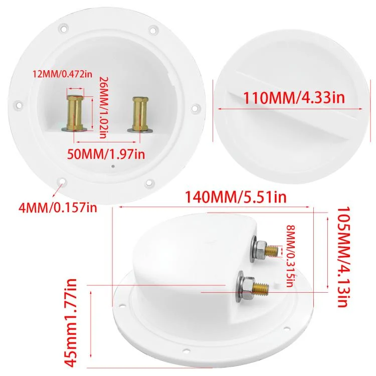 TBD06056324_B3.webp RV Marine Waterproof Sea Fishing Sealed Pure Copper Conductive Junction Box - Image 4