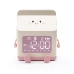 Cartoon Fun Milk Box LED Digital Display Countdown Alarm Clock