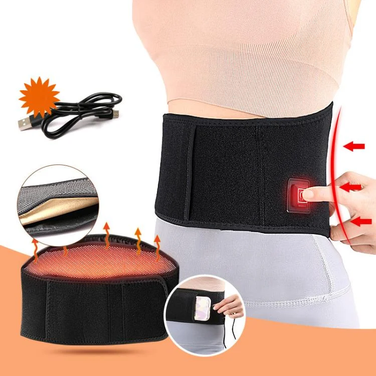 TBD06056338_B1.webp USB Electric Heating Warming Anti-cold Waist Protector Adjustable Sport Support Heat Pad Therapy Waist Belt - Image 2