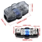 1 Out 2 Ways Car Audio Power Fuse Holder Car Fuse Distribution Block - Image 7