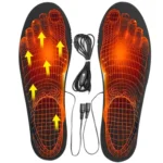 Men Women USB Electric Heated Shoe Insoles Foot Warming Pad Washable Size Free Cutting EVA Heating Insoles - Image 2