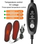 Men Women USB Electric Heated Shoe Insoles Foot Warming Pad Washable Size Free Cutting EVA Heating Insoles - Image 5