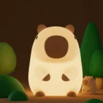 Cute Cartoon Guinea Pig Night Light Ornaments Children Silicone Pat Light - Image 6