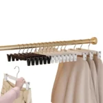 5pcs /Pack Retractable Nano Pants Hanger Seamless Trouser Clip For Skirt Dress Slacks - Image 2