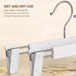 5pcs /Pack Retractable Nano Pants Hanger Seamless Trouser Clip For Skirt Dress Slacks - Image 6