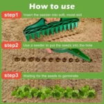 Seed Punch Soil Quick Punch Gardening Seed Spacing Tool Vegetable Plant Sowing Tool - Image 9