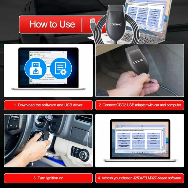 TBD06056584_4.webp GODIAG GD101 J2534 Passthru Diagnostic Cable For Ford / Mazda / Honda / Toyota - Image 5