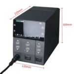 SUGON 202 2 In 1 Soldering Iron Dual Display Cell Phone Repair Hot Air Thermostat Soldering Station Combination Set - Image 3