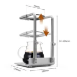 Stainless Steel Adjustable Four-Leg Non-Slip Hand-Poured Coffee Stand - Image 3