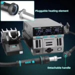 SUGON 8650 1300W Hot Air Soldering Station Big Wind Power Maintenance Motherboard CPU Desoldering Station - Image 3