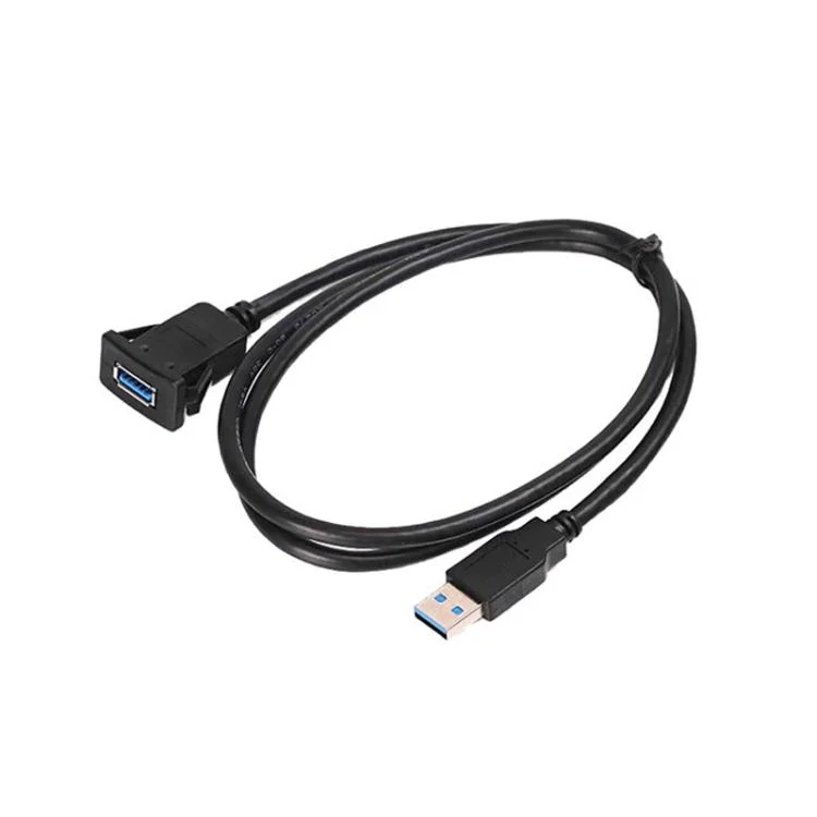 TBD06056638_B1.webp Square Snap-On USB3.0 Compatible 2.0 Car Boat Motorcycle Instrument Panel Extension Cable - Image 2