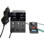 SUGON 212 2 In 1 Soldering Iron Dual Display Cell Phone Repair Hot Air Constant Temperature Soldering Station Combination Set - Image 2