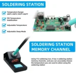 SUGON 212 2 In 1 Soldering Iron Dual Display Cell Phone Repair Hot Air Constant Temperature Soldering Station Combination Set - Image 4