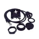 RJ45 CAT5e Ultra Category 5 Cable Round Single Port Male To Female Car Waterproof Cable - Image 2