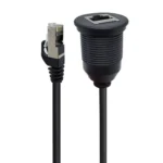 RJ45 CAT5e Ultra Category 5 Cable Round Single Port Male To Female Car Waterproof Cable - Image 3