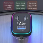 Powerful Output Colorful Ambient Lights Car Quick Charger - Image 4