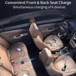 Powerful Output Colorful Ambient Lights Car Quick Charger - Image 10