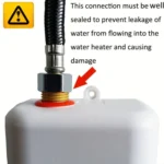 3000W Small Tankless Electric Water Heater For Kitchen Bathroom - Image 5