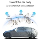 Car PE Film Waterproof And Dustproof Four Seasons Universal Coat Cover - Image 3