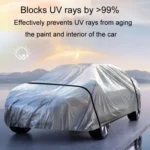 Car PE Film Waterproof And Dustproof Four Seasons Universal Coat Cover - Image 4