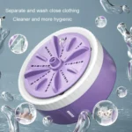 Mini Portable Underwear Socks Turbine Washing Machine - Image 9