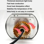 Motorcycle Electric Vehicle General Modification LED Headlight 4 Beads Double Lens Lamps - Image 7