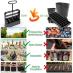 Handheld Seedling Planter Sowing Tool Soil Blocker - Image 5