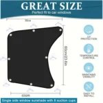 Car Sun Protection Heat Insulation Sunshade Front Side Curtains - Image 2
