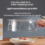 Microwave Food Heating Splashproof Cover Food Grade PC Household High Temperature Resistant Bowl Rice Cover - Image 8