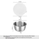 304 Stainless Steel Sauce Cup With Plastic Lid Sealed Leak-Proof Dipping Dish Seasoning Dish - Image 3