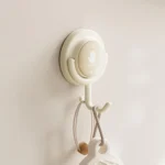 Suction Cup Hook No Hole Bathroom Strong Load-bearing Swivel Wall Behind Door No Trace Sticky Wall Hook