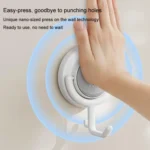 Suction Cup Hook No Hole Bathroom Strong Load-bearing Swivel Wall Behind Door No Trace Sticky Wall Hook - Image 7