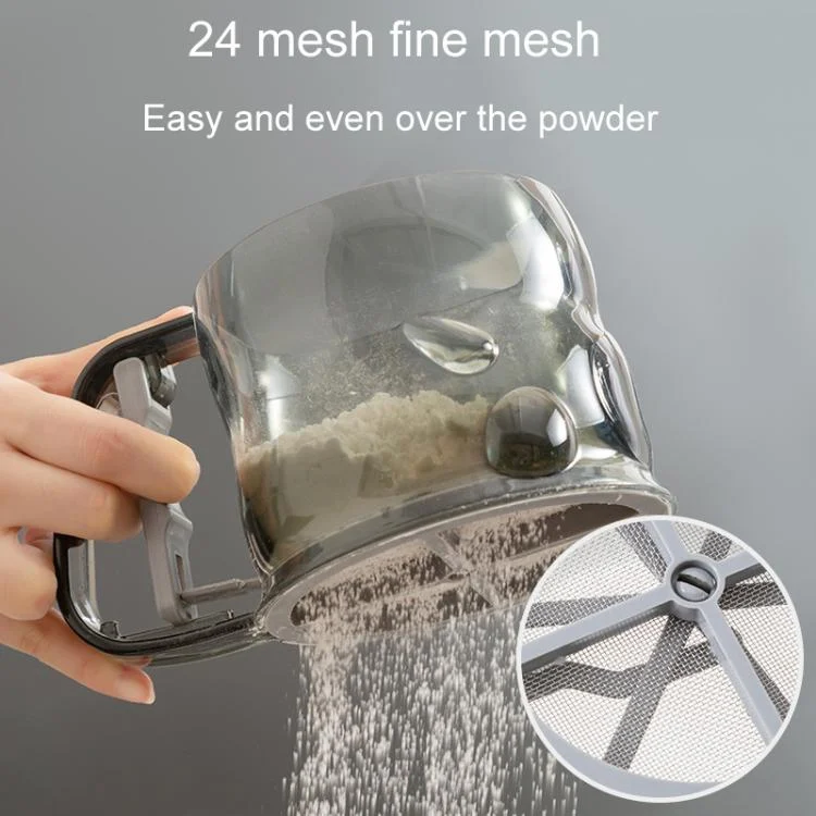 TBD06057006_B4.webp Kitchen Handheld Semi-Automatic Flour Sifter Baking Assistant Powder Sieving Tool - Image 5