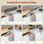 Suction Cup Knife Sharpener Home Kitchen Sharpening Knife Scissors Tool Quick Sharpener - Image 13