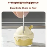 Suction Cup Knife Sharpener Home Kitchen Sharpening Knife Scissors Tool Quick Sharpener - Image 8