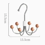 Six Claws Hooks 360 Degree Rotating Wardrobe Bag Hanger Multi-functional Underwear Clothes Storage Hooks - Image 3