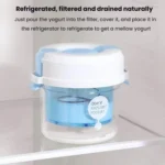 Yogurt Filter Homemade Greek Cheese Strainer Whey Cold Drain Separator Strainer Drainer Container - Image 10