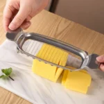 Aluminum Cheese Cutting Butter Cheese Slicer Foie Gras Egg Butter Divider Line Cutter - Image 2