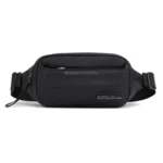 HAOSHUAI Men Outdoor Running Waist Bag Casual Chest Pouch Messenger Bag
