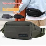 HAOSHUAI Men Outdoor Running Waist Bag Casual Chest Pouch Messenger Bag - Image 2