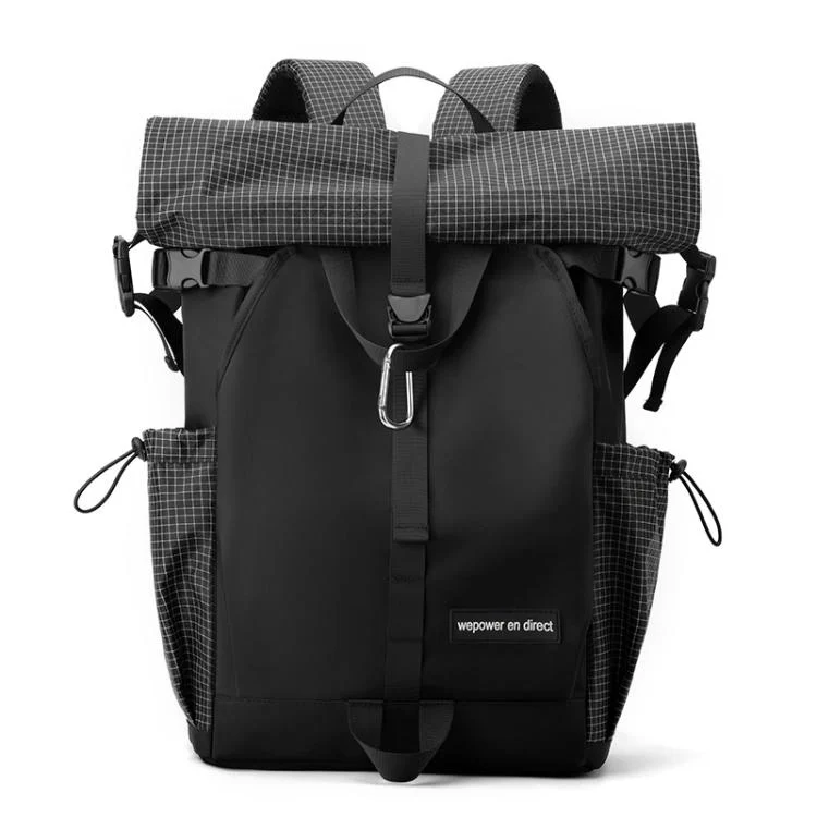 WEPOWER Men and Women Contrast Color Backpack for Commuting Large-capacity Casual Bag
