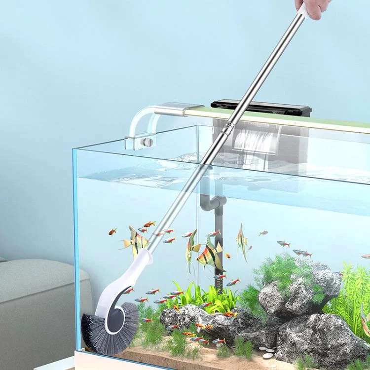 TBD06057117_B1.webp Fish Tank Brush Long Handle Cleaning Algae Removal Tool Inner Wall Cleaning Fish Tank Brush - Image 2