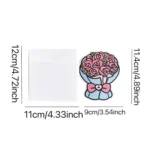 6pcs /Pack Three-dimensional Bouquet Foldable Greeting Card with Envelope - Image 2