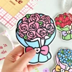 6pcs /Pack Three-dimensional Bouquet Foldable Greeting Card with Envelope - Image 4