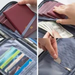 TRAVEL SEASON RFID Anti-theft Passport Clip ID Bag Waterproof Protective Case Travel Organizer Bag - Image 10
