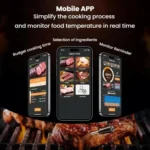 Smart Wireless Bluetooth BBQ Grill Thermometer Home Use Kitchen Food Oven Thermometer - Image 6