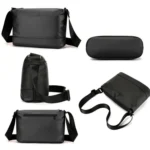 WEPOWER Simple Shoulder Bag For Men Light Casual Commuter Messenger Pack - Image 3