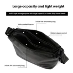 WEPOWER Simple Shoulder Bag For Men Light Casual Commuter Messenger Pack - Image 4